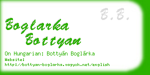 boglarka bottyan business card